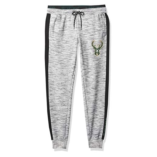 Ultra Game NBA Los Angeles Lakers Womens Active Basic Fleece Jogger Sweatpants, Space Dye Gray, X-Large