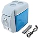 Dongbin Mini Frigo Cooler, 7.5L 12V 30W Portatile Frigo Freddo e Caldo Auto Frigorifero con la Finestra per Il Viaggio e Campeggio,Blu