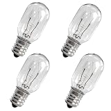 XDYQKJ 4-PCS Screw-Base Sewing Machine Bulbs, for Brother, Janome, Babylock, and Elna Sewing Machines 15W 120V #7SCW Sewing Machine Bulb