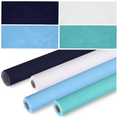 Papel no tejido azul Skyygemm para tablón de anuncios 4 rollos de 2x12 pies manualidades