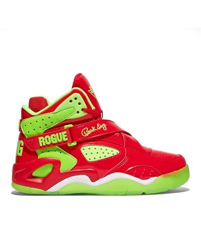 Ewing Patrick Athletics Rogue Red/Gecko/White Christmas - Limited Edition I Love NY x Big Apple Holiday Sneakers with Glossy Patent Leather and Festive Design; Size