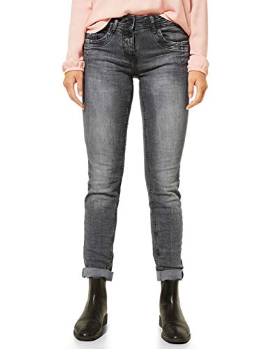 Cecil Damen 373430 Style Scarlett in Grauer Waschung Jeans, mid Grey Used wash, W28/L32