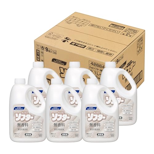 花王プロシリーズ 【大容量】 【ケース販売】 Kao ソフター 無香料 2.1L 業務用 柔軟剤 濃縮タイプ 抗菌 防臭 天然生まれの柔軟成分配合 花王プロフェッショナル・サービス