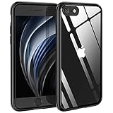 Funda Compatible con iPhone 8/7/SE 2020 – Syncwire antiamarillo con cojín de Aire, protección contra caídas, de Silicona, Transparente, Borde Negro