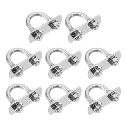 Boulon en U M6 inoxydable anti-corrosion avec plaques de renfort pour matériel nautique