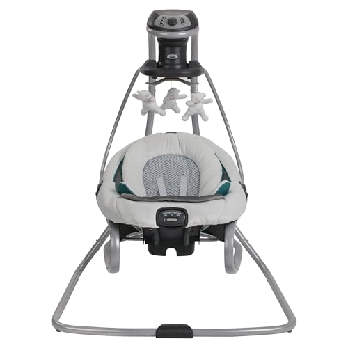 Graco DuetSoothe 2-in-1 Portable Baby Swing & Rocker, Sapphire - image 2