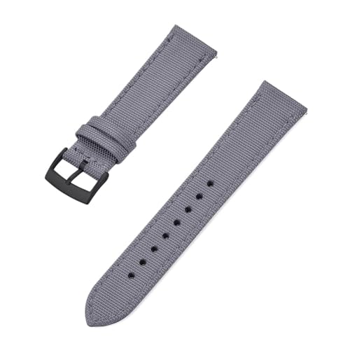 Bracelet de montre cuir et nylon au design contemporain et finitions soignées