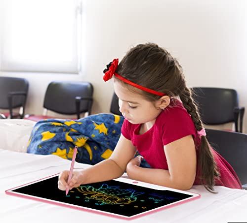 Toy Gifts For 3 4 5 6 7 8 9 10 Years Old Girls Boys, Nobes 15-Inch Large Lcd Writing Tablet Drawing Pad For Kids, Kids Drawing Tablet Doodle Board, Holiday Birthday Gifts For Toddlers 2 3 4 5 6 (Pink) #TOP1