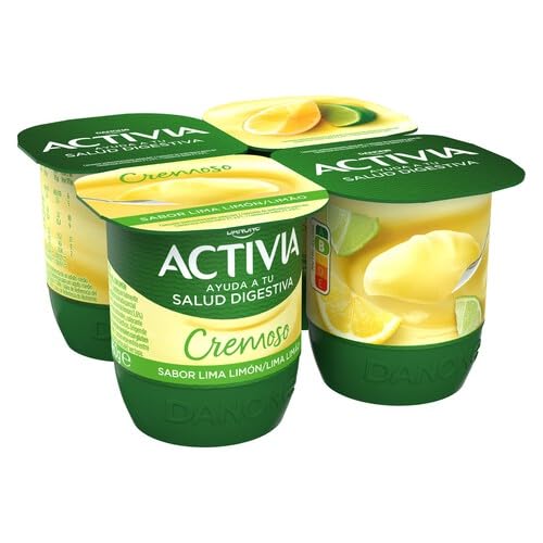 ACTIVIA PROBIOTICOS CREMOSOS (PACK 4 Und.) DANONE REFRIGERADO 4x120Gg. (LIMA LIMON)