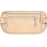 Doleira Porta Dólar Viagem Documento Passaporte - Bege