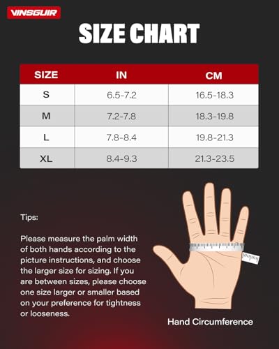 Vinsguir Padded Weight Lifting Gloves With Wrist Support, Fingerless Grip Workout Gloves For Men And Women, Gym Gloves For Exercise thumb #5