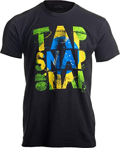 Tap, Snap, or Nap | Brazilian Jiu-Jitsu, BJJ Jiu Jitsu Brazil Unisex T-Shirt-Adult,M Black
