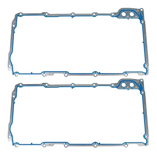 Image of LS Oil Pan Gasket Set for GM LS1 LS2 LS3 LS6 V8 4.8L 5.3L 5.7L 6.0L 6.2L | 2 Pack - Replaces OE OS30693R OS32241 12612350 12558760 12580672 Fits Chevrolet GMC Cadillac Pontiac Saab Isuzu LS Engine