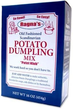 Ragna's Old Fashioned Scandinavian Potato Dumpling Mix "Potet Klub" 16 oz - 3 pack