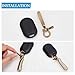 PH PandaHall 2 Sets Fish Hook Key Chains, Antique Bronze Key Rings, Wallet Clip Belt Buckle, Solid U-Shaped Key Chain, Belt Key Ring Pocket Clip with Key Fob Heavy Duty Car Key Chain