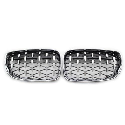 Calandre pour BMW Série 1 E87 E81 E82 E88 2007-2013 Look Diamant Chrome
