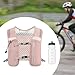 KiBcsLic Vest Pack, Lightweight Sport Vest Bag, Cycling Pack Outdoor, Pink