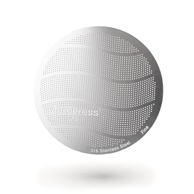 AeroPress XL 316 Stainless Steel Reusable Filter, XL Size | Durable Metal Coffee Filter, Sustainable, Eco-Friendly, Travel-Friendly, Fits XL Size AeroPress Manual Coffee Makers