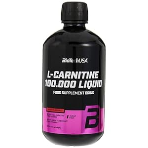 BioTechUSA L-Carnitine 100.000 | 2.000mg L-Carnitine | Sans sucre, sans lactose, sans gluten, 500 ml, Cérise
