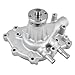 Water Pump High Volume Flow Passenger Side compatible with Ford SBF 289 302 351 Windsor Satin Aluminum Mechanical