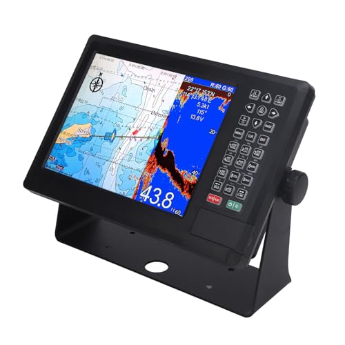 Plotter Marinho, Marine Fishfinder 10,4 pol. Controle de Ganho Automático para Barcos de Pesca