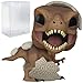 POP Jurassic Park Hatchling: Tyrannosaurus - T. Rex Hatchling Funko Vinyl Figure (Bundled with Compatible Box Protector Case), Multicolor, 3.75 inches