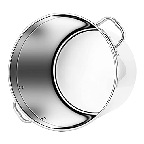 Ollas de acero inoxidable duraderas de 48 L con dimensiones de 40 x 40 cm 3
