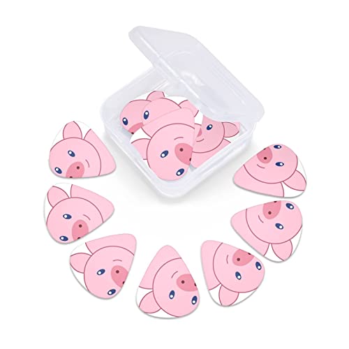 Lot de 12 médiators en forme de cochon mignon pour guitare électrique et basse dans une boîte - Les Beatles, Paul McCartney, John Lennon, RIngo Starr, George Harrison Lot de 12 médiators en forme de cochon mignon pour guitare électrique et basse dans une boîte – Image 7