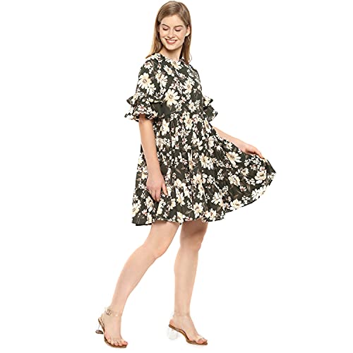 Image of PINACOLADA Campus Sutra Women's Polyester A-Line Knee-Length Dress