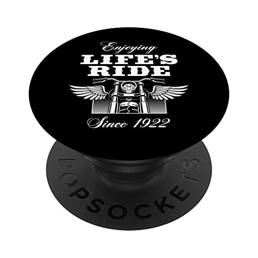 100 años de edad, motociclista, 1922, 100 cumpleaños PopSockets PopGrip Intercambiable