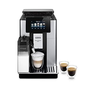 De’Longhi Perfetto Primadonna Soul ECAM612.55.SB Cafetera Superautomática Café y Cappuccino con Sistema de Leche LatteCrema, Tecnología Bean to Cup, 18 Bebidas, App Control