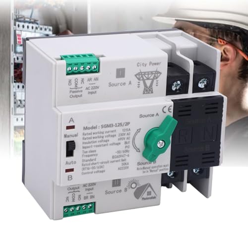 Interrupteur de transfert automatique double puissance rail DIN mini ATS