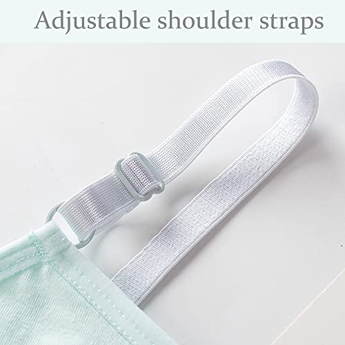 Girls Training Bra -4-8 PCS Girl Cotton Bra Crop Cami Training Bras for Girls with Adjustable Straps3