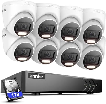 ANNKE 3K Lite 8 Canales DVR 5 en 1 con Detección de Personas y Ve...
