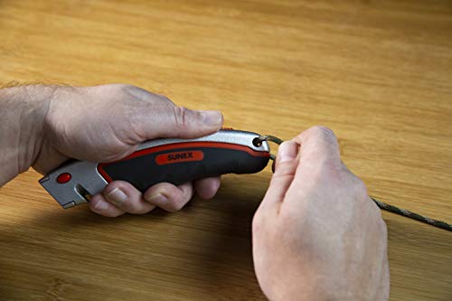 SUNEX Tools Faca Utilitária De Troca Rápida (Vem Com 6 Lâminas)