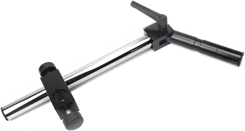 ZTBH Microscope Accessories Kit 25mm/32mm Diameter Heavy Duty Multi-axis Adjustable Metal Arm Stand for Video Microscope Stage Microscope Slides(I)