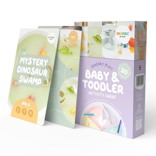 Inspire My PLAY - 30 tarjetas sensoriales para bebés y niños pequeños - Actividades creativas - Tarjetas para aprendizaje