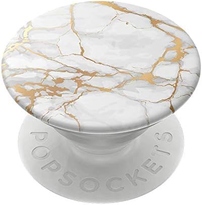 PopSockets Adhesive Phone Grip, Holder- Gold Lutz Marble
