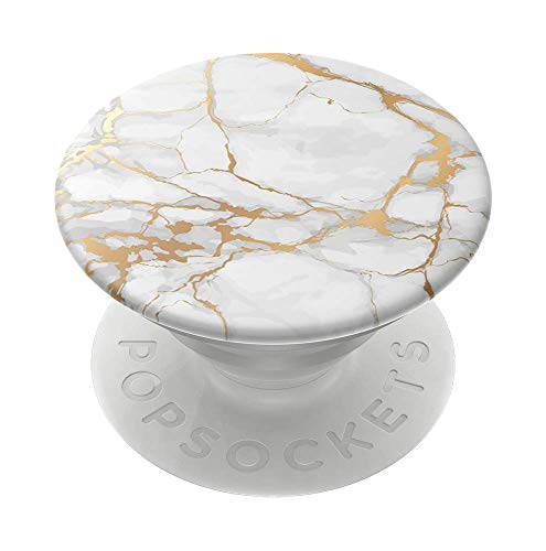 PopSockets Adhesive Phone Grip, Holder, Phone Stand, Gold - Gold Lutz Marble by PopSockets - Image 2