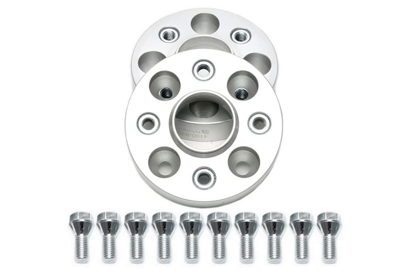 Spurverbreiterung Festverschraubtes System Set mit Zentrierung für OEM Schrauben M12x1.5 4x100 Nabenlochbohrung 57,1 Seite: 20/25 / 30mm pro Achse: 40/50 / 60mm 1039049 (30mm)