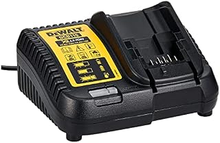 DEWALT DCB115 DEWDCB115 DCB115-GB XR Multi Voltage Li-Ion Battery Charger 10.8V, 14.4V & 18V, 230 V, Black/Yellow, One size