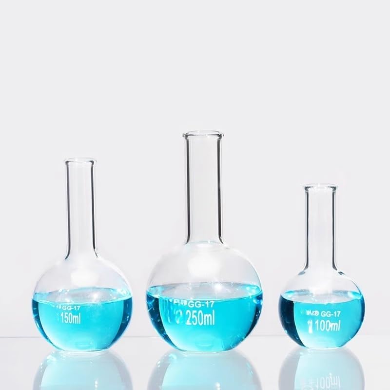 Matraz de cuello largo y fondo : experimentos de laboratorio(500ml)