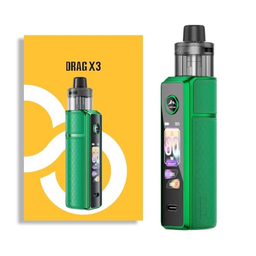 Sans nicotine kit puissance de sortie 5-80 W Drag X3 avec bobine DTL cartouche PnP X 5ml