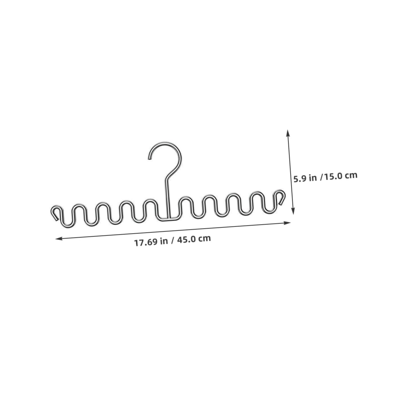 PRETYZOOM 2Pcs Holder Organizer Multi Use Closet Hangers for Scarves Ties and Design Space Saving for Home and Dorm Use