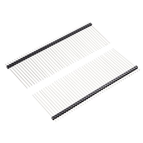 uxcell 30Pcs 2.54mm Pitch 40-Pin 35mm Length Single Row...