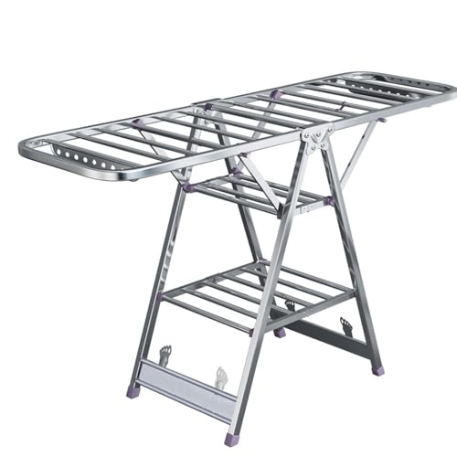 Étendoir à linge pliable grand format 150 cm réglable et robuste
