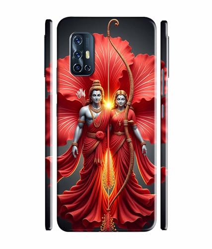 Image of Lord Ram with Sita MATA Printed Hard Back Case Cover & Compatible for Vivo V17 (Multicolor) - D1806