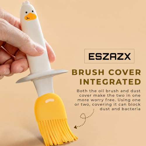 Image of Plastic Oil Dispenser Bottle with Silicone Brush, 200ML Leakproof Kitchen Oil Jar for Cooking, BBQ, Baking & Air Fryer