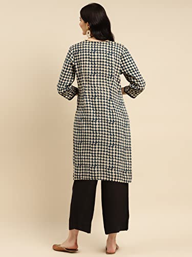 Image of rangita Rayon Knee Length Printed Straight Kurti for Women | Kurta for Women