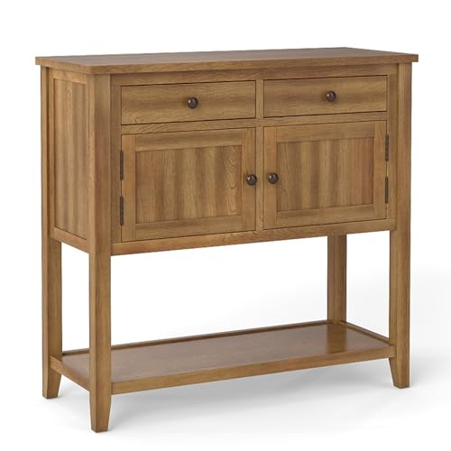 Giantex Buffet Cabinet with Storage Shelf, 2 Drawers, Farmhouse 2-Door